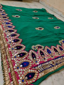 Gotta Patti Work Saree Available