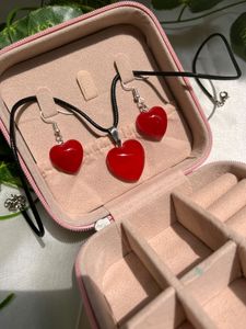 Resin Crystal Heart Set