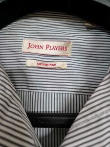 John Players Striped Formal Shirt | 42