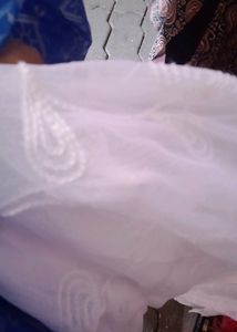 White Embroidered Dupatta