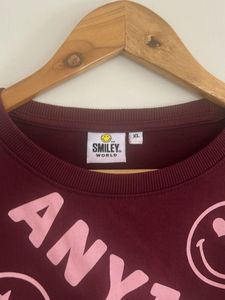 Maroon Graphic Sweatshirt