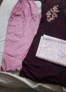 Kurta Pant Dupatta Set