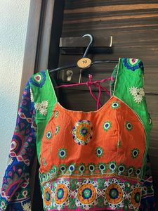 Green Navratri choli Set