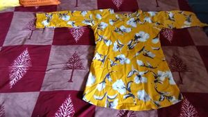 Yellow Printed Top