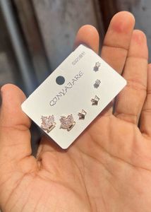 Premium Silver Finish Earrings