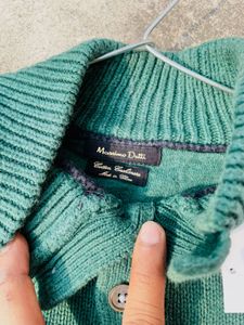 Green Buttoned Sweater