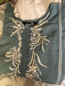 Elegant Embroidered Kurti Pant