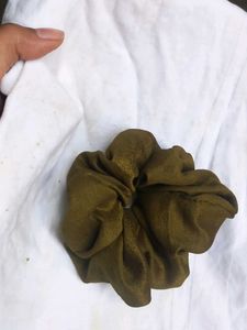 Olive Green Scrunchie