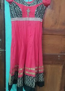 35%off Coral Colour Anarkali Dress