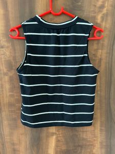 Sleeveless Striped Top