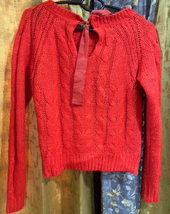 Rio Beaded Orange Sweater Top🧡