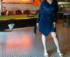 V Neck Partywear Dress