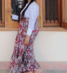 Floral Tiered Maxi Skirt