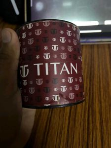 Titan Men Lether Watch With Brown Strap New Condit