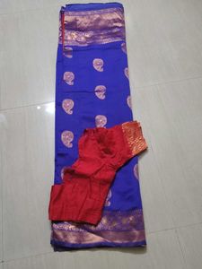 💙Litchi Silk Saree