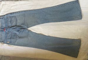 Hongkong Nixx Flare Leg Denim Jeans Mid Low Waist
