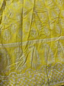 Yellow Printed Kurta