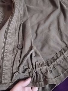 Zara Olive Denim Jacket