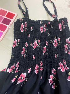 Floral Print Smocked Sundress