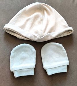 Mothercare Cotton Infant Mitten & Cap Set