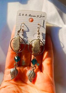 Long Artificial Silver Earing For Suits And Kurtas