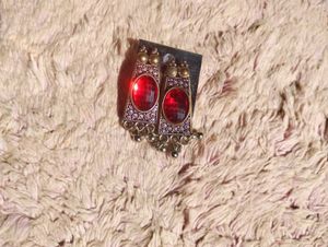 Red Stone Earrings