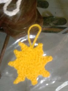 Crochet Sun Ornament