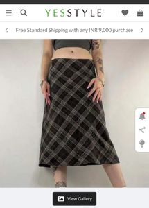 Vintage Plaid Skirt