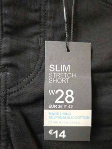 Black Denim Shorts
