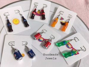 Cool Girl Summer Drink Bottle Earrings⛱️🌊