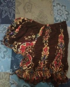 Brown Stretchable Crop Top