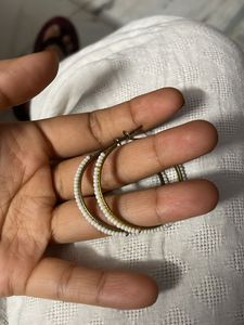 Pearl Hoop Earrings