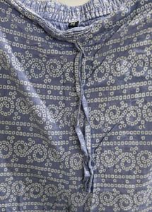 Blue Kurti Pant Set