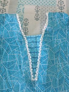 V Shave Neck Design Kurta Set