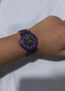 Stylish Magnetic Purple Watch