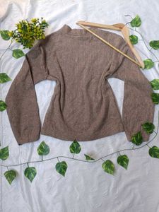 Zara Brown Turtleneck Pullover