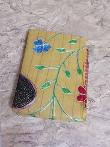 Bengal Cotton Saree With Hand Embroidery