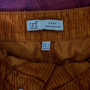 Zara Trafaluc Corduroy Skirt