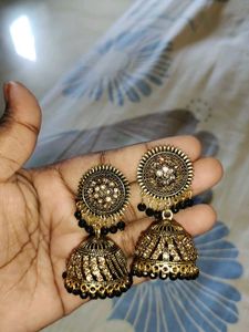 Oxidized Jhumka Earrings[2 Type Earrings] Combo 🎊