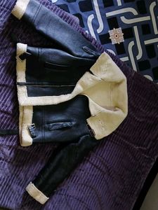 Korean Pinterest Fur Leather Jacket