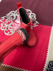Red Chelsea Boots