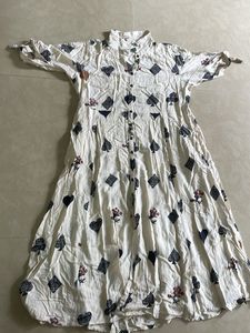 Patterned Shirt Dress
