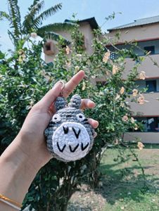 Crochet Totoro Keychain