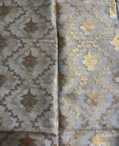WHITE AND GOLD SAREE