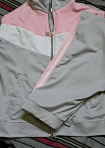 Color Block Zip-Up Jacket