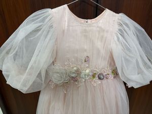 Blush Pink Flower Girl Dress