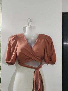 SHEIN CORAL CROP TOP