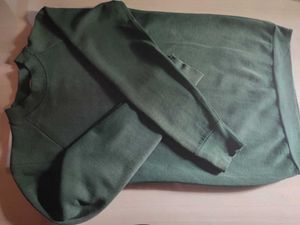 Olive Green Pullover Sweatshirt