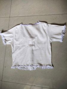 Lace Trim Crop Top