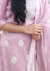Beautiful lavender emblisshed 3 piece suit perfect